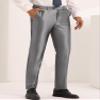 Lars Amadeus Men's Dress Pants Formal Flat Front Stretch Golf Business view 2