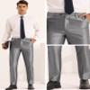 Lars Amadeus Men's Dress Pants Formal Flat Front Stretch Golf Business view 4