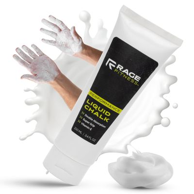 Rage Fitness Gym Liquid Chalk, Magnesium Carbonate Athletic Chalk for Excellent Grip, Gym Workout Grip Chalk, Weightlifting, Gymnastics - 100 mL