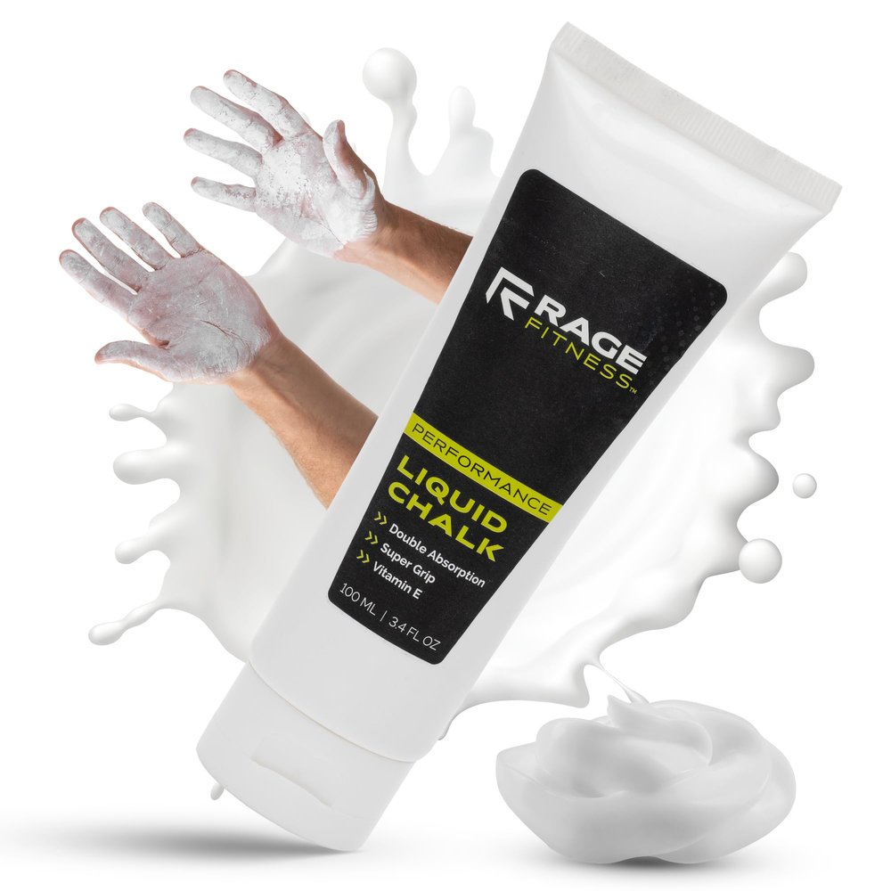 Rage Fitness Gym Liquid Chalk, Magnesium Carbonate Athletic Chalk for Excellent Grip, Gym Workout Grip Chalk, Weightlifting, Gymnastics - 100 mL
