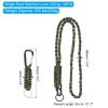 PATIKIL Braided Paracord Lanyard Keychain, 4 Pcs Paracord Neck Badge Lanyard with Hook Clip and Key Ring for Outdoor Activities, Camo view 2