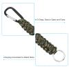 PATIKIL Braided Paracord Lanyard Keychain, 4 Pcs Paracord Neck Badge Lanyard with Hook Clip and Key Ring for Outdoor Activities, Camo view 4