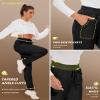 CAMPSNAIL Fleece Lined Sweatpants Women - Joggers for Women with Pockets High Waisted Thermal Winter Warm Pants for Snow view 3