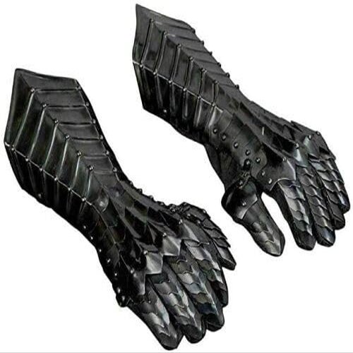 18GA Steel Medieval Knight Late Gothic Finger Gauntlets Armor Gloves SCA gift item
