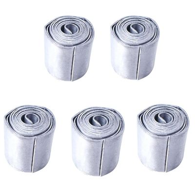 5 Rolls 0.6MM Fishing Lead Sheet,Fishing Lead Strips Sheet Strip Sinkers Weights Fishing Sinkers Clip Tackle Fishing Accessories Supplies