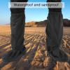 Outdoor Waterproof Shoe Cover, Sandproof Hiking Shoe Cover, Foot Cover With Net Bag For Rain Hiking Mountaineering(black) view 4