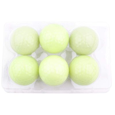 NDNCZDHC Glow Golf Balls, 6PCS Glow in The Dark Golf Balls for Night Sports, Glowing in The Dark Fluorescent Golf Ball, Long Lasting Bright Luminous Balls