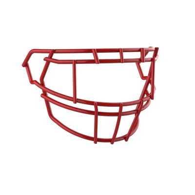 Schutt F7 Football Facemasks for Schutt F7 Football Helmets, F7 TEGOP II-DW-NB-VC, Scarlet, Titanium