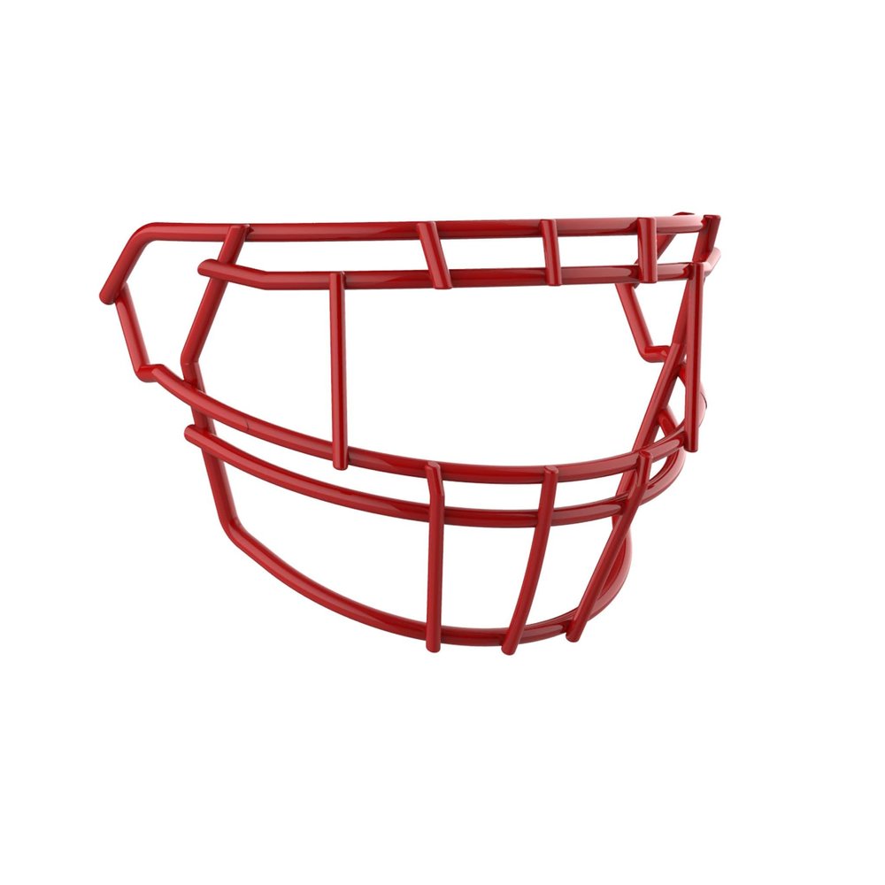 Schutt F7 Football Facemasks for Schutt F7 Football Helmets, F7 TEGOP II-DW-NB-VC, Scarlet, Titanium