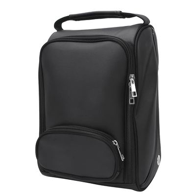 NDNCZDHC Golf Shoe Bag, Portable PU Shoe Bag for Travel Zippered Sport Shoe Carrier Bags, Waterproof Zippered Breathable Golf Shoe Bag, Golf Accessories