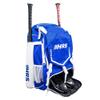 Hit Run Steal Bat Bag Backpack, Holds 4 Bats, Gloves, Helmet, and Cleats, Royal Blue view 1