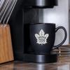 Rico Industries NHL Hockey Toronto Maple Leafs 15oz Laser Engraved Matte Black Ceramic Bistro Mug - For Hot or Cold Drinks view 3