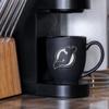 Rico Industries NHL Hockey New Jersey Devils 15oz Laser Engraved Matte Black Ceramic Bistro Mug - For Hot or Cold Drinks view 3