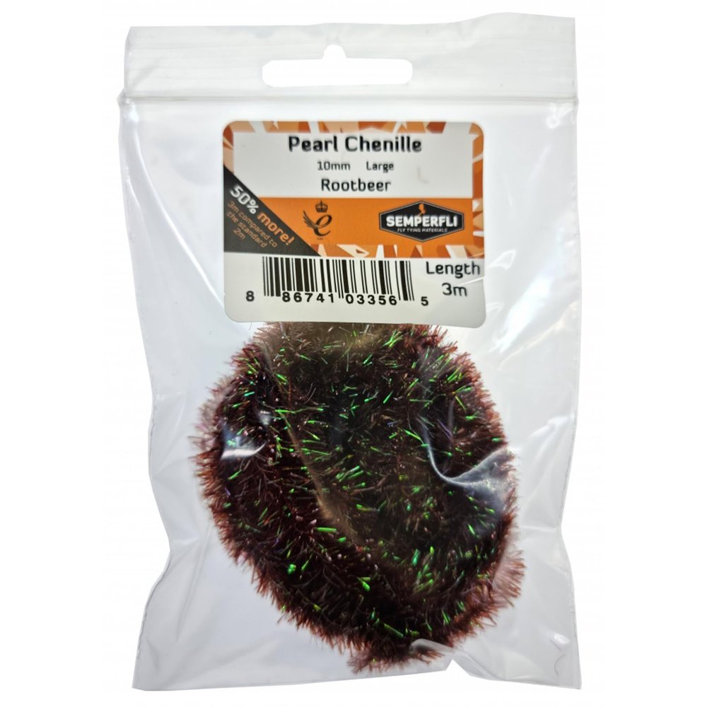 Semperfli Pearl Chenille 10mm Large Rootbeer