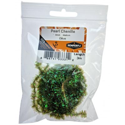 Semperfli Pearl Chenille 8 mm Medium Olive