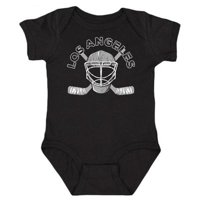 Los Angeles Team Mask Kid's Bodysuit for Hockey Fans (Black,12M)