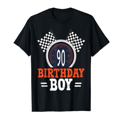 Race Car 90th Birthday Racing Car Driver 90 Year Old Funny T-Shirt