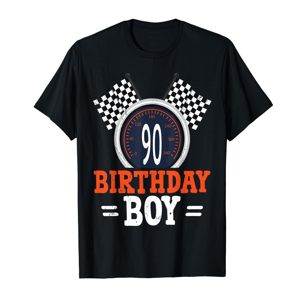 Race Car 90th Birthday Racing Car Driver 90 Year Old Funny T-Shirt