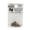 Hareline Fly Tying Double Pupil Eyes - Medium Brass, Black with Yellow and Black