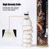 ALPSPORT 809 12-Pack Golden Dragon White Goose Feather Badminton Shuttlecocks with Great Stability and Durability, High Speed Badminton Birdie Balls for Indoor Outdoor Sports Training (12-Pack/1 Tube) view 4