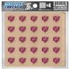 Bear Award Decals Thick mil Vinyl 1-1/8" Diameter (100 Decals) Professional-Grade Football Hockey Baseball Softball Lacrosse (Maroon on Clear) view 1