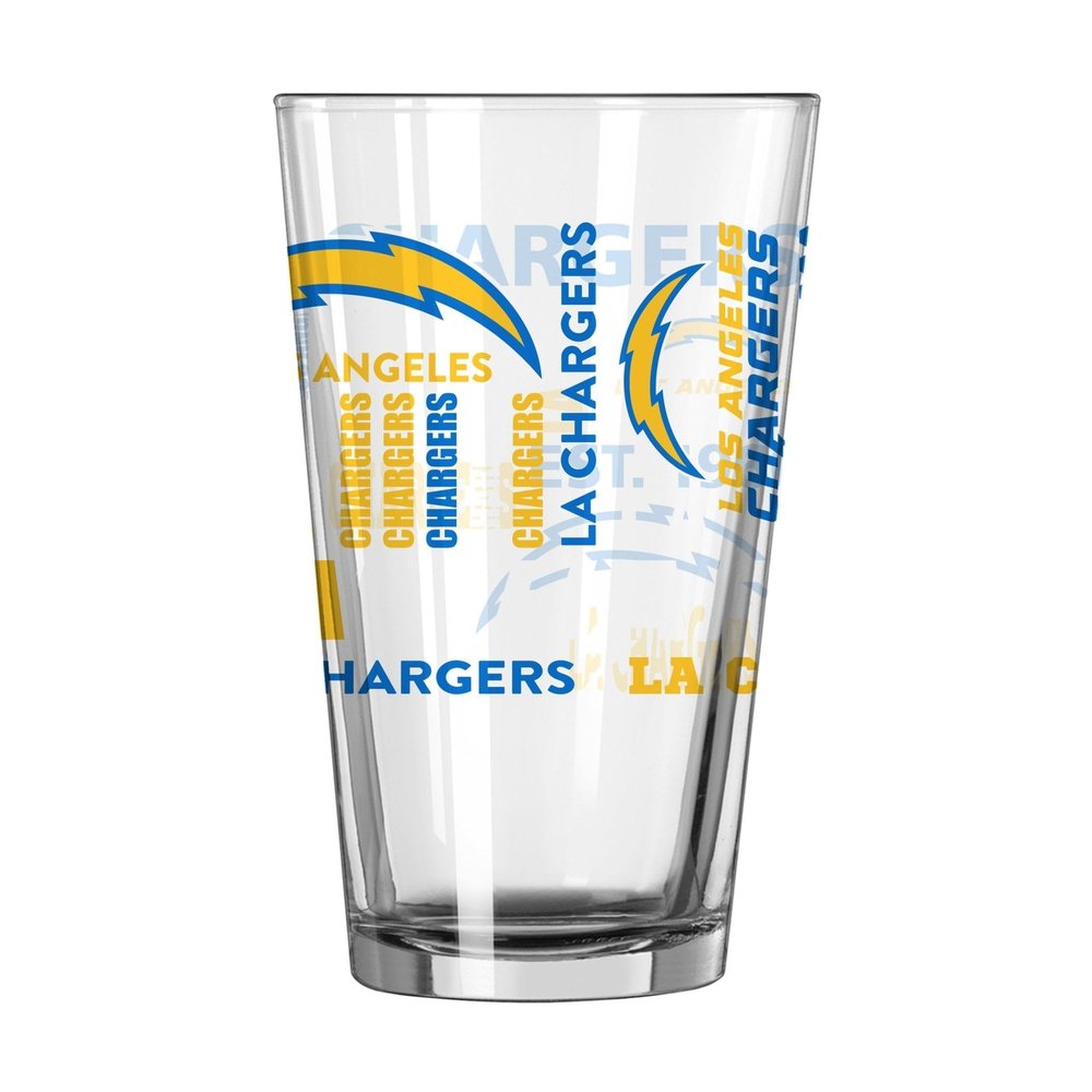 logobrands Los Angeles Chargers 16oz. Team Spirit Pint Glass