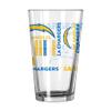logobrands Los Angeles Chargers 16oz. Team Spirit Pint Glass view 1