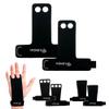 Bear Grips Two Hole Hand Grips, Three Hole Pull Up Grips, No Hole Wrist Grips, WOD Grips for Men and Women. Carbon Fiber Hands Grips, Titanium Hand Grips for Weight Lifting, Speed Pull Up Gloves Grip view 1