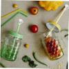 Healifty 36pcs Silicone Spill Stopper for Cup Leakproof Straw Cap Brush Included view 2