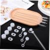 Healifty 36pcs Silicone Spill Stopper for Cup Leakproof Straw Cap Brush Included view 4