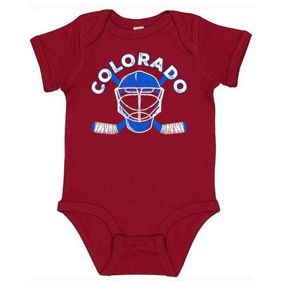 Colorado Team Mask Kid's Bodysuit for Hockey Fans (Garnet,18M)