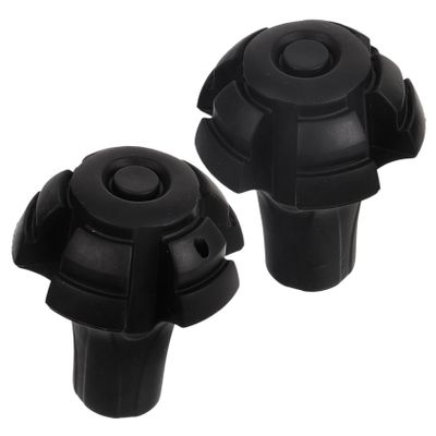 DOITOOL 2pcs Trekking Pole Tips Non-Slip Replacement Feet for Walking Sticks Hiking Poles Easy to Install Durable Tips for Enhanced Stability and Traction