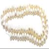 6mm Creme Freeform Rondelle Freshwater Pearl Gemstone Gem 15 Inch Strand FWP42 view 1