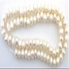 6mm Creme Freeform Rondelle Freshwater Pearl Gemstone Gem 15 Inch Strand FWP42 view 2