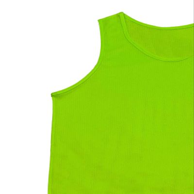 Tych3L Scrimmage Training Vest Kids Youth Adult Soccer Practice Jersey Athletic Pinnies (Large, Neon Green (Pack of 12))