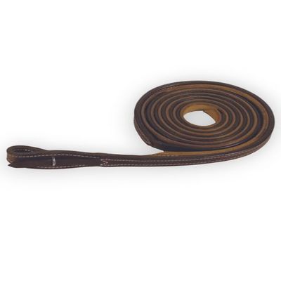 Buffalo Leather Plain Dark Oil Leather Western Riding Split Reins