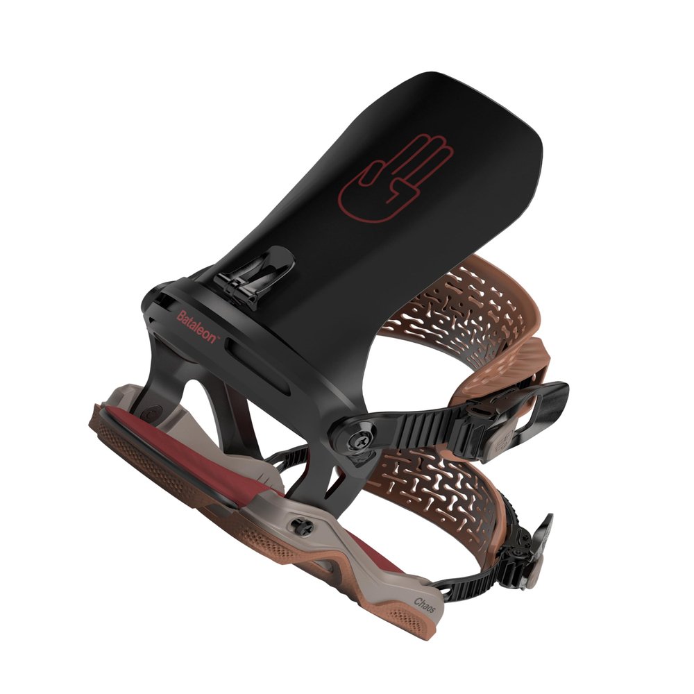 Bataleon Chaos Asymwrap Snowboard Bindings - 2024 Large/X-Large | Brown