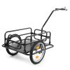 Ktaxon Foldable Bike Trailer, Bicycle Trailer with Unmatched Load Capacity, 16 Inch Pneumatic Tire, Universal Coupler, Foldable Frame and Safe Reflectors Design view 1