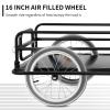 Ktaxon Foldable Bike Trailer, Bicycle Trailer with Unmatched Load Capacity, 16 Inch Pneumatic Tire, Universal Coupler, Foldable Frame and Safe Reflectors Design view 4