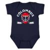 Columbus Team Mask Kid's Bodysuit for Hockey Fans (Navy, 24M) view 1