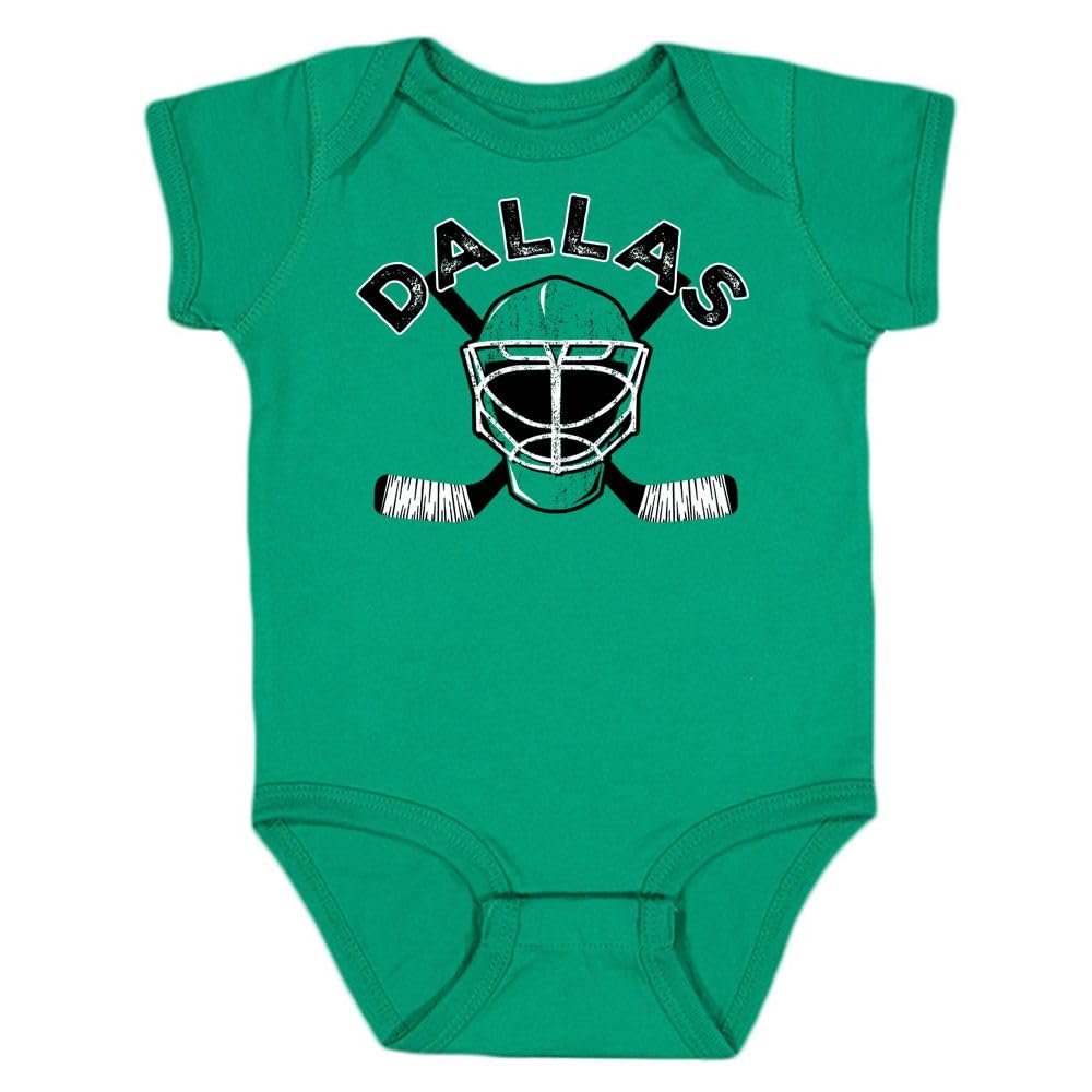 Dallas Team Mask Kid's Bodysuit for Hockey Fans (Kelly Green, 18M)
