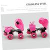 BESPORTBLE 2pairs Adjustable Toe Stops for Roller Skates Wear-Resistant Skate Toe Guards Rubber Easy Install view 2