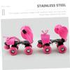 BESPORTBLE 3pairs Indoor Outdoor Roller Skate Stoppers Wear-Resistant Toe Stops Replacement Ergonomic Skate Toe Plugs view 4