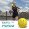 Diadem The Official Pickleball Balls | Fast and Durable Crack-Resistant Seamless, Outdoor, USAPA Approved for Tournament Play (Yellow, 12 Pack) view 2