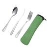 Kisangel Travel Lightweight 1 Set Stainless Steel Fork Spoon Knife for Lunchbox view 1
