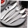 Kisangel Travel Lightweight 1 Set Stainless Steel Fork Spoon Knife for Lunchbox view 2