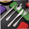 Kisangel Travel Lightweight 1 Set Stainless Steel Fork Spoon Knife for Lunchbox view 4