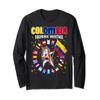 Hispanic Heritage Month Colombia kids boys girls toddler Long Sleeve T-Shirt view 1