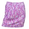 Monterey Club Women's Paradise Feather Print Knit Skirt #4814 (Pastel Lilac/Very Berry, X-Small) view 1