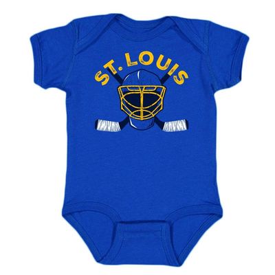 St. Louis Team Mask Kid's Bodysuit for Hockey Fans (Royal,18M)
